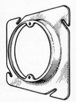 Mulberry; Cover; Material: Steel; Finish: Galvanized; Shape: Square Raised; Size: 4-11/16 IN Width X 4-11/16 IN Height, 5/8 IN Raised; Old Number: 72R4; Universal Key Number: 72C4; Configurations: Opening (4 IN)