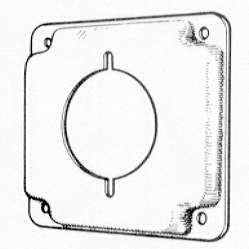 Mulberry; Electrical Box Cover; Range/Dryer Receptacle; Material: Steel; Finish: Powder Coated; Size: 4 IN X 1/2 IN Raised, 2.125 IN Diameter; Old Number: 193D; Universal Key Number: RS13