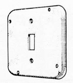 Mulberry; Electrical Box Cover; Toggle; Material: Steel; Finish: Powder Coated; Size: 4-11/16 IN X 1/2 IN Raised; Old Number: 72RT; Universal Key Number: RSL9