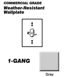 WP WALLPLATE & SW 15A 120V (EACH)