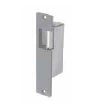 This mortise type door opener is a dependable long service device, providing the security and convenience of remote control door-lock operation.  The unit flush mounts in place of the regular door stroke plate.  Ideal for narrow door sites.  Fits lef...
