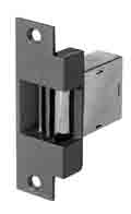 This mortise type door opener is a dependable long service device, providing the security and convenience of remote control door-lock operation.  The unit is used with cylindrical, bored type locksets and conform to ANSI specifications for steel door frames.  Door remains locked until the opener is electrically actuated by a contact device.  Fits left and right hand doors.
