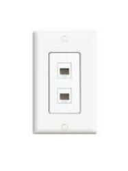 2-PORT INSERT 2 6-C CONN WH (EACH)