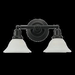 2-LGHT SUSSEX WALL/BATH