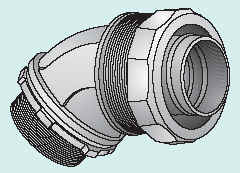 3/4 IN 45D LFMC CONN INSUL