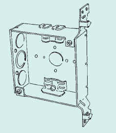 4 IN SQ 1-1/2 DEEP WELDED BOX