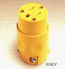 PVC RUBBER GRND CONN YLW (EACH)