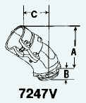 3/4 IN 45 DEG BOX CONN