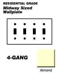 ALMOND SWITCH PLATE (EACH)