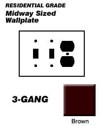 3 GANG 2-TOG MIDWAY BROWN (EACH)