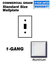 1 GANG ALUMINUM TOGGLE SWITCH (EACH)