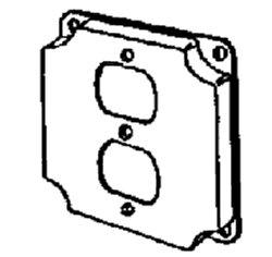 4 IN SQ CVR DPLX RCPT NEC