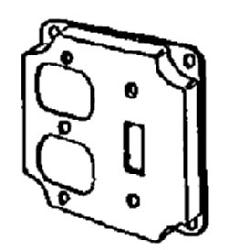 4 IN SQ CVR DPLX RCPT NEC/TGGL