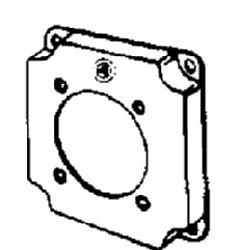 4 IN SQ CVR 2-1/2 IN SGL RCPT