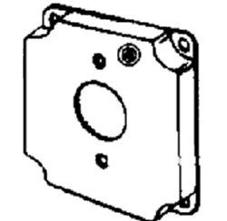 4 IN SQ CVR SGL 20A TWIST LOCK