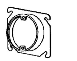 4 IN SQ 1 IN RSD SGL DVC CVR
