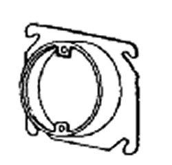 4-IN SQ PLASTER RING 1-1/4 IN RSD SGL DVC (EACH)