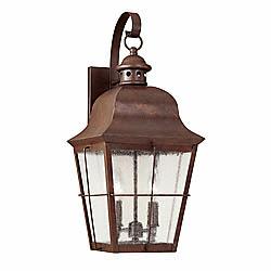 2-LGHT COLONIAL OUTDR WALL LNT