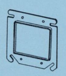 4 IN SQ CVR 1/4 IN RSD 2 DVC
