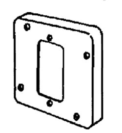 4-11/16 SQ CVR 1 GFCI