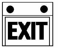 BATTERY BACK UP EXIT W/2 HEAD S (EACH)