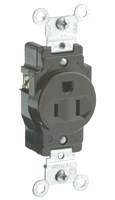 SINGLE RECEPT ALM 15A 125V (EACH)