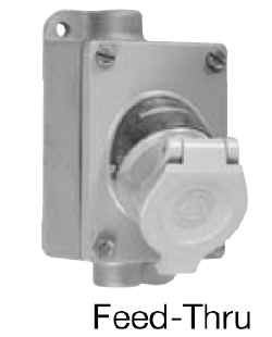 SINGLE GANG RECEPT ASSY AL (EACH)