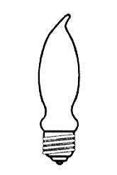 LAMP 60W EDISON BENT-TIP CLEAR (EACH)