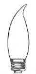 LAMP 60W EDISON BENT-TIP WHITE (EACH)
