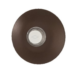 Pushbutton, oil-rubbed bronze stucco — lighted
