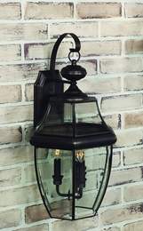 OUTDOR WALL BRNZ 3-60W CAND (EACH)