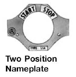 Contender Nameplate, Legend: Hand - Auto, Enclosure: NEMA 3, 7CD, 9EFG, Standard: Class I, Division 1, Groups C, D Class I, Division 2, Groups B, C, D, Class II, Division 1 And 2, Groups E, F, G, Class III, For Use On 2 Position Selector
