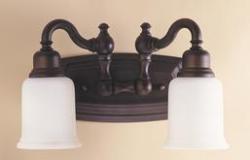 OIL RUBBED BRONZE VANITY 2 - E 100W