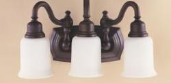OIL RUBBED BRONZE VANITY 3 - E 100W