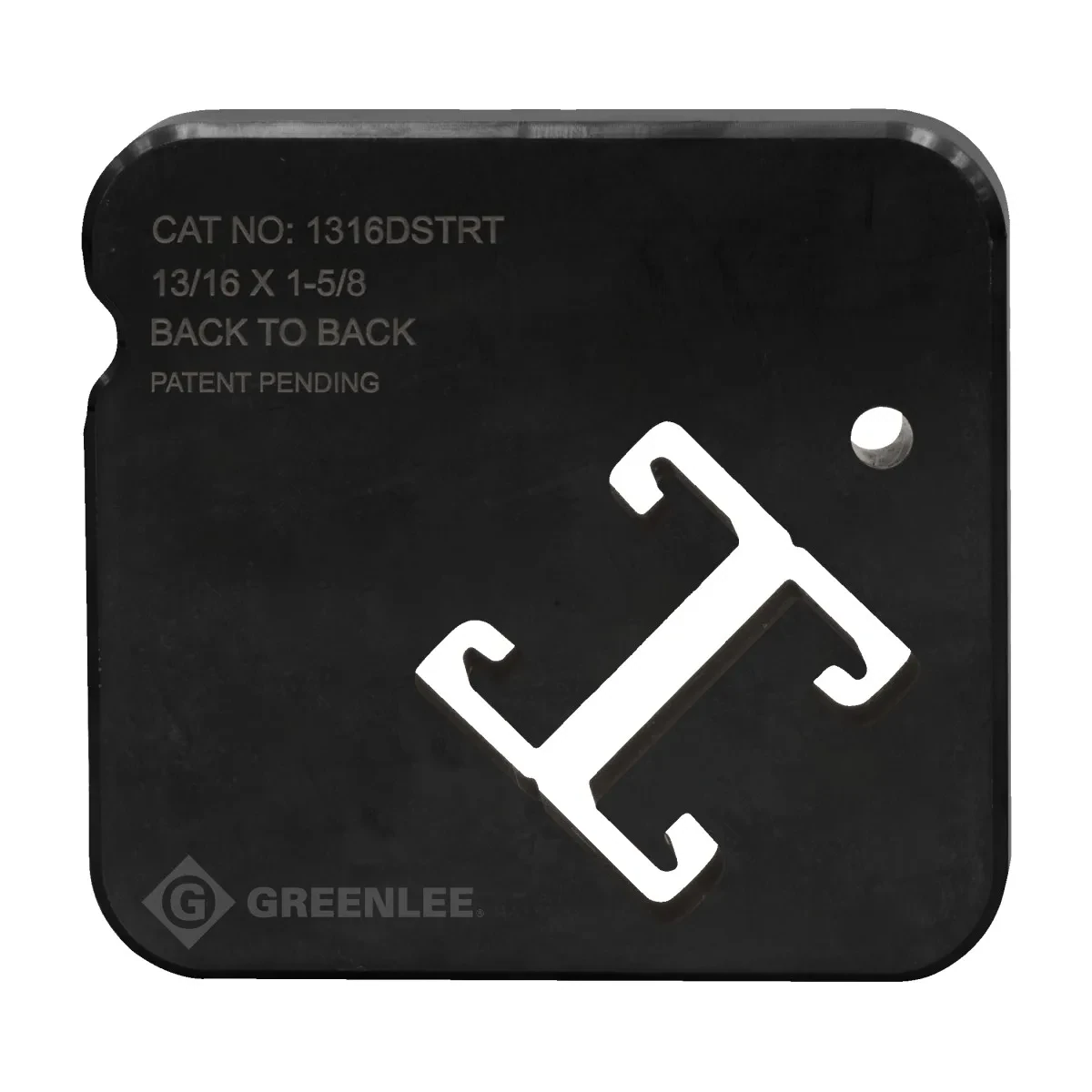 Strong steel dies produce burr-free precise cuts with Greenlee Shear 30T. Die grooves ensure dies are inserted correctly every time. Quick Die Change system easily swaps out dies w...