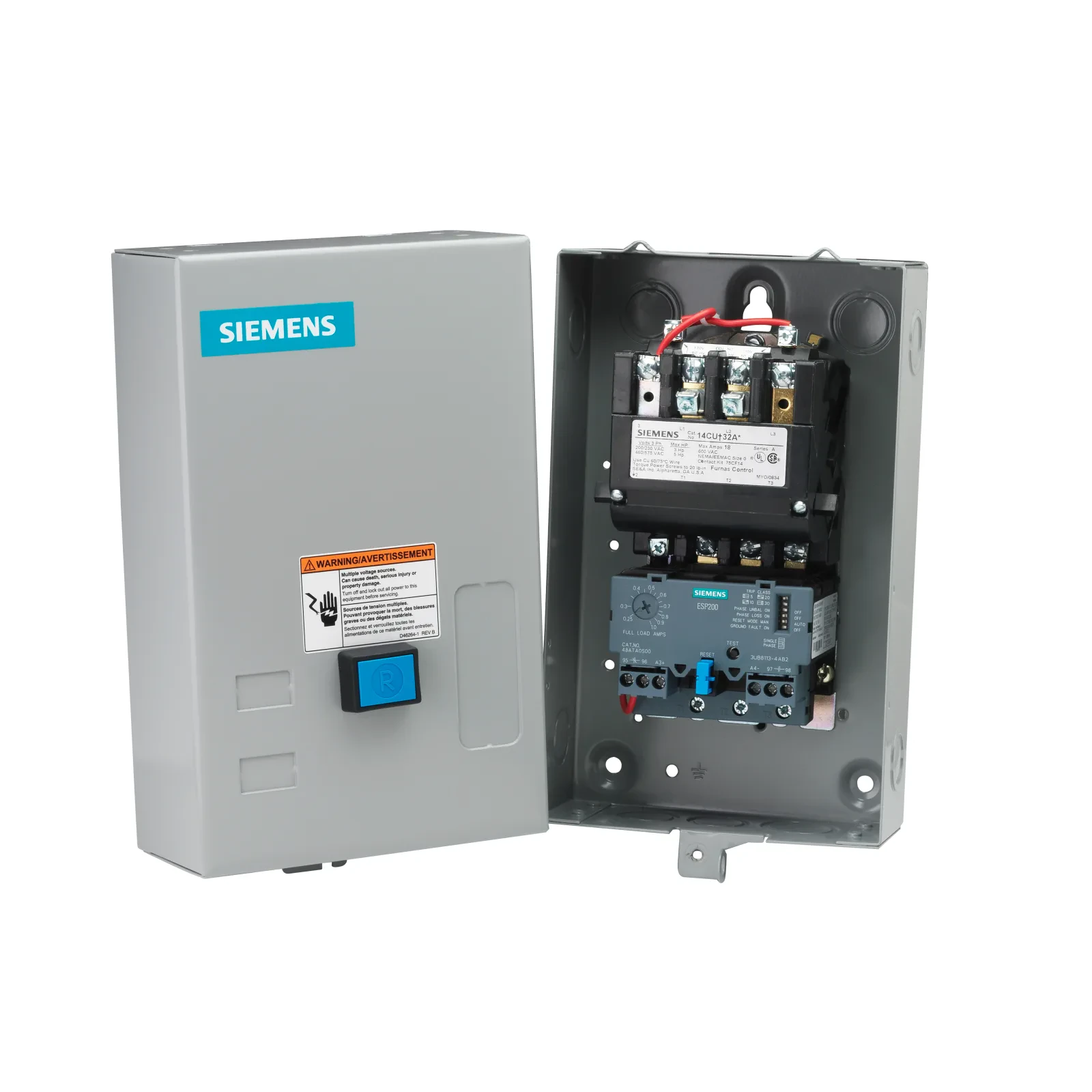 Siemens Industry, Inc. 14BUA32BL Motor Starter Controls product image