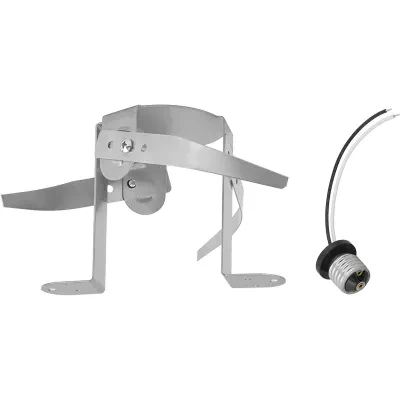Hardware for P8222 to make it available for recessed installation. Mounting option fits 6 in, 5 in, 4 in recessed housings. Edison base adapter included.