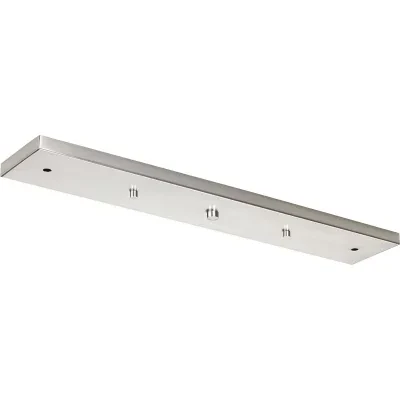 This linear pendant accessory allows for the hanging of 2 or 3 pendants off of one outlet box. Pendants can be mounted staggered or in line. The maximum pendant width for three pen...