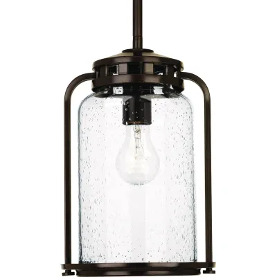 The one-light medium hanging lantern from the Botta Collection provides a casual feel to complement interiors and exteriors with vintage flair. Finely crafted accents highlight cle...
