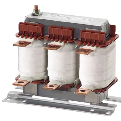 MAINS CHOKE F.FU PHASES 3 UN1(V) 400 ITHMAX 1(A) / F1(HZ) 80 /50 I LN (A) 72 UK(%) 2 LN(MH) 0,176 TA/ISOKL 40 /B IP00 TYPE OF TERMINALS FLAT-TYPE TERMINAL EN 61558-2-20 CHOKE ( ) 4...