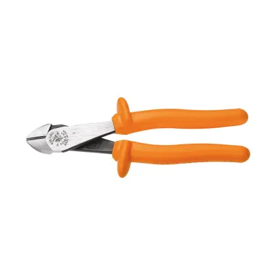 Diagonal Cutting Pliers, Insulated, High Leverage, 8-Inch, Klein Tools Pliers are individually tested to exceed the IEC 60900 and ASTM F1505 standards, for insulated tools, and cle...