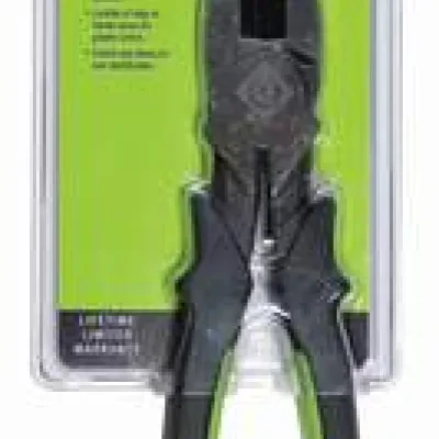 Pliers, High Leverage Side Cutting 8" Molded Grip.  Double layered vinyl handles for comfort and slip resistance.  Reduced handle size allows for easy storage of tools in pouches a...