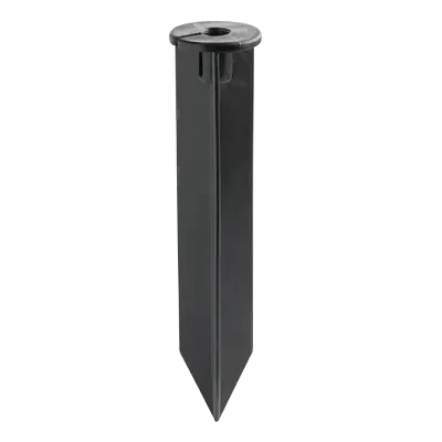 Non-Corrosive Support Stakes - 14in. - For use with 12-Volt fixtures. Injection molded stakes are corrosion resistant and provide maximum support and stability. U.S. Patent No. Des...