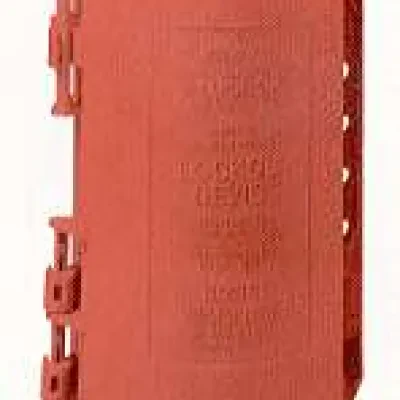 Straight Blade Devices, Plugbox Devices, Accessories, Red polypropylene Large Lockout Device, Red