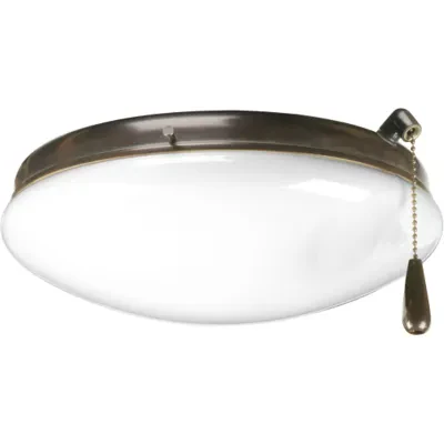 Brighten up the room by equipping your fan with a two-light indoor/outdoor Low Profile fan kit. Universal styling lets you easily transition into this brand new look. Quick connect...