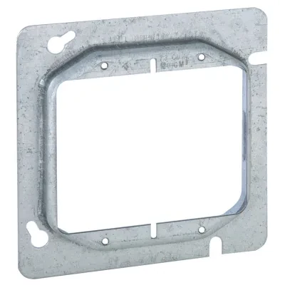 Hubbell Wiring Device Kellems, Wall Boxes, Mud Ring, 2-Gang, 4 11/16",5/8" Depth