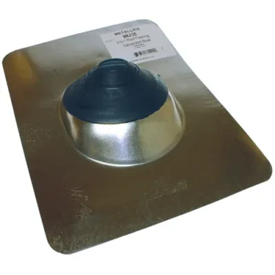 Roof Flashing, 1-1/4, 1-1/2, 2, 3 in. pipe size, 1 per pack, 10-3/4 x 12-1/2 in. base size