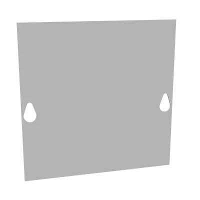 Front Cover Type 1 6x6 Screw Cover ANSI 61 Gray Steel
