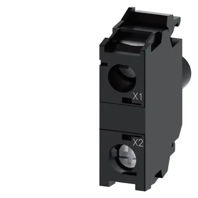 Led module with integrated led 6-24V AC/DC green, screw terminal, for front plate mounting
