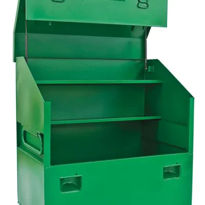 Slant-Top Storage Box Large 36" x 48".  Large capacity storage with traditional slant-top design.  Recessed and concealed lock protectors provide maximum security against drilling...